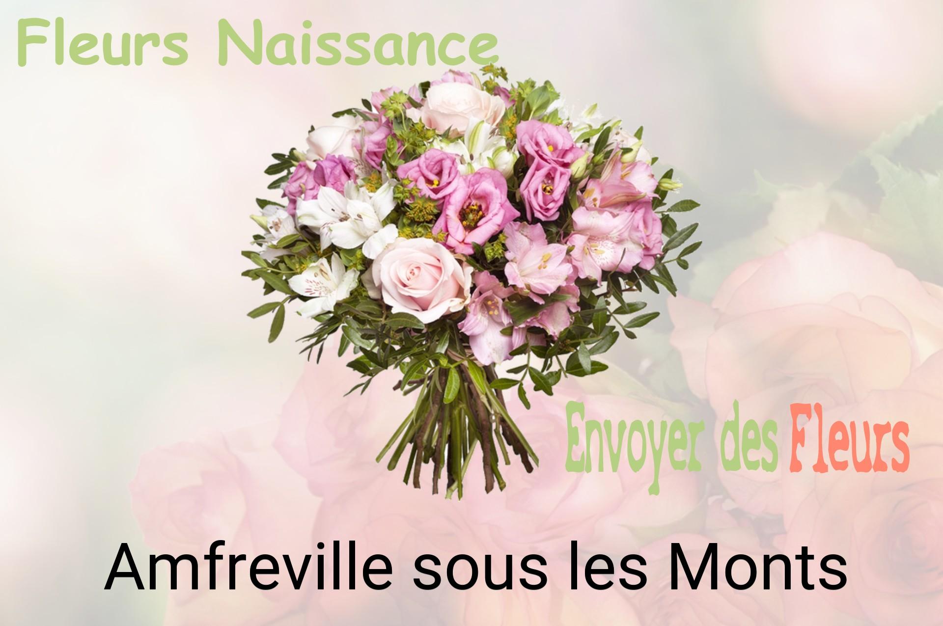Bouquet de fleurs de naissance livré à Amfreville-sous-les-Monts